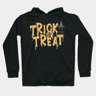 Halloween Trick or Treat I Halloween Black Cat I Halloween Global Trendy Costumes Hoodie